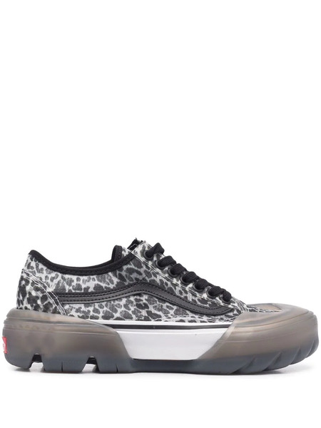  Vans Old Skool Leopard-print Sneakers - Grey 