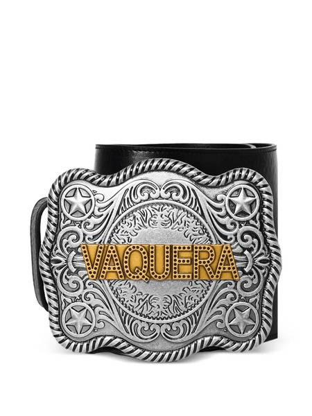  Vaquera Western Buckle Belt - Black 