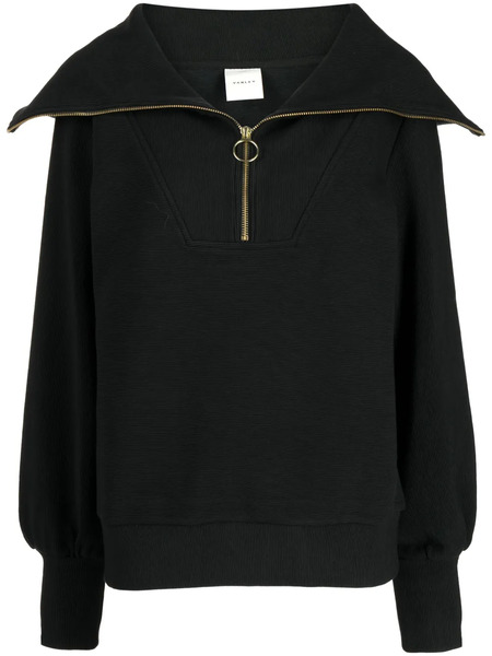  Varley Oversize-collar Ribbed Jumper - Black 