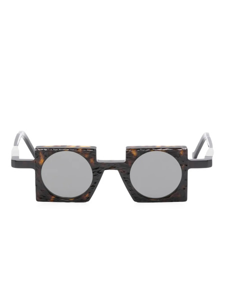  Vava Eyewear Picotado Square-frame Sunglasses - Brown 
