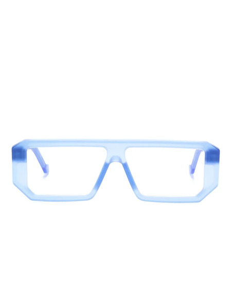  Vava Eyewear Transparent Pilot--frame Glasses - Blue 
