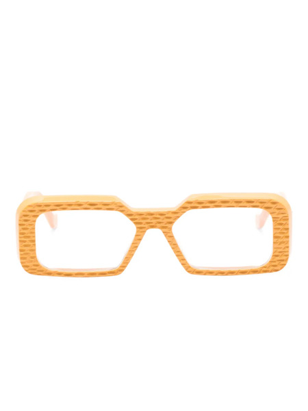  Vava Eyewear Wl0051 Picotado Rectangle-frame Glasses - Yellow 