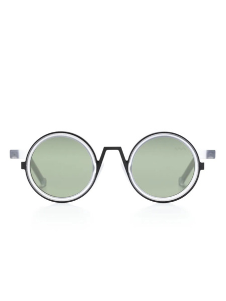  Vava Eyewear Wl0046 Round-frame Sunglasses - Neutrals 