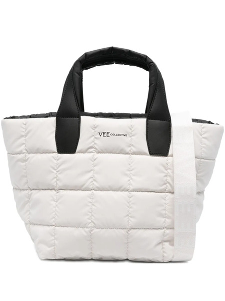  Veecollective Medium Porter Square-pattern Tote Bag - White 