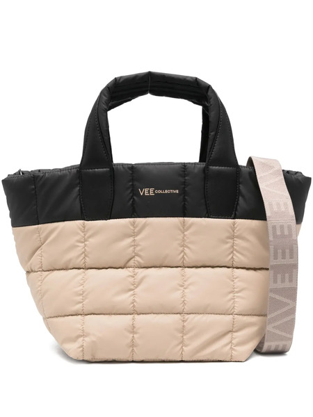 Veecollective Quilted Tote Bag - Neutrals 