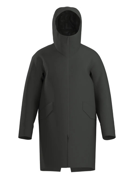  Veilance Hooded Zip-front Coat - Grey 