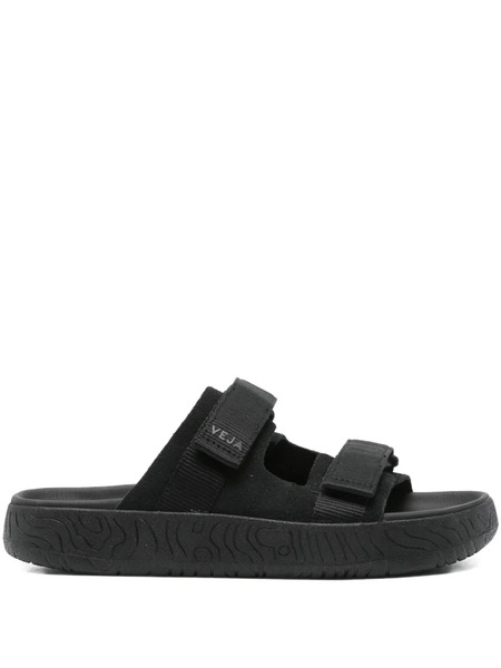  Veja Arpoador Double-strap Suede Sandals - Black 