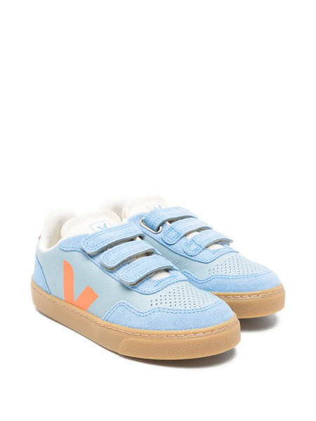  Veja Kids V-90 Touch-strap Sneakers - Blue 