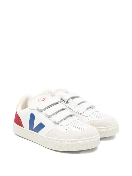  Veja Kids V-90 Touch-strap Sneakers - White 