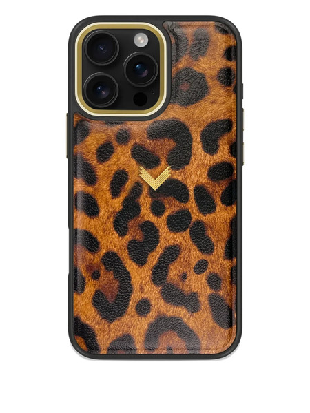  Velante Leopard-print Iphone 16 Pro Max Case - Brown 