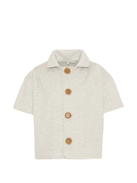  Vélocipède Button-up Short-sleeve Shirt - Neutrals 
