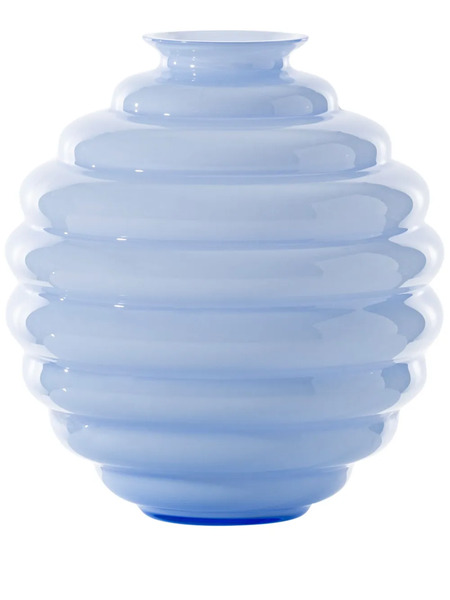  Venini Deco Vase (29cm X 26cm) - Blue 