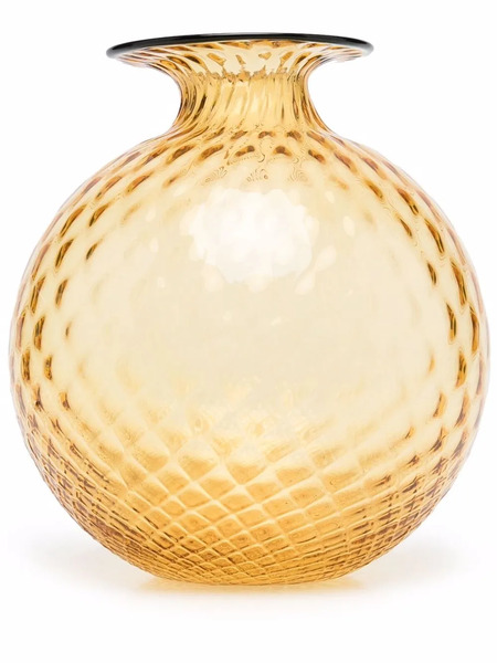  Venini Monofiori Balloton Glass Vase - Yellow 