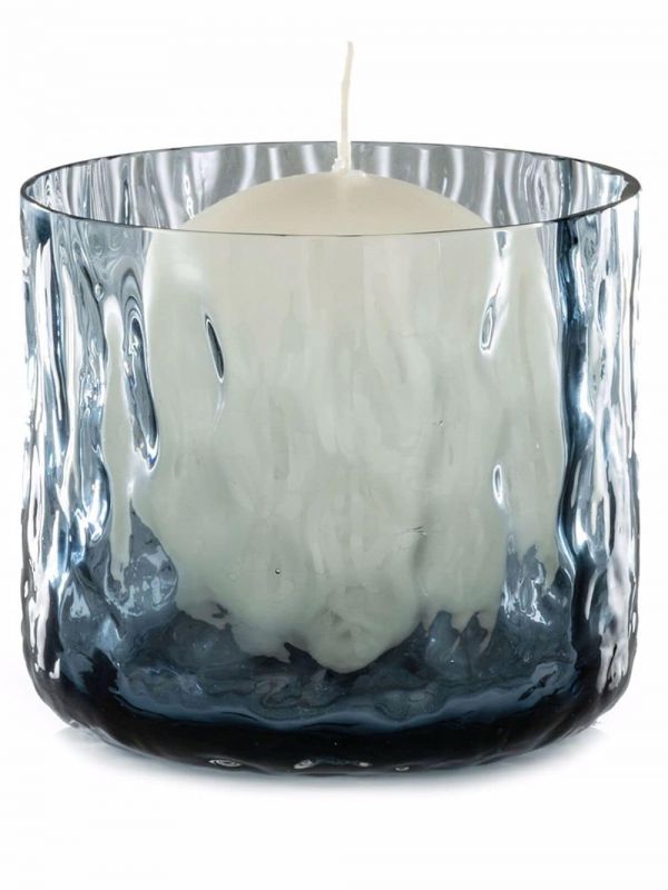  Venini Night In Venice Candle Holder - Blue 