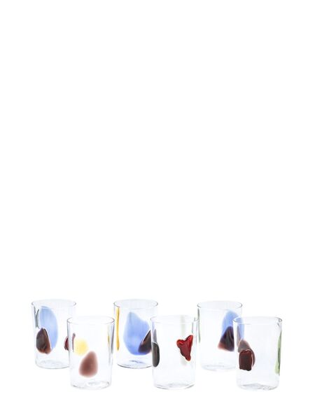  Venini Pezzenti Glasses (set Of Six) - Neutrals 
