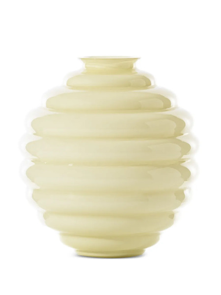  Venini Ribbed Vase - Neutrals 