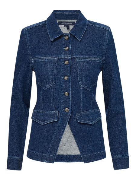  Veronica Beard Alfie Denim Blazer - Blue 