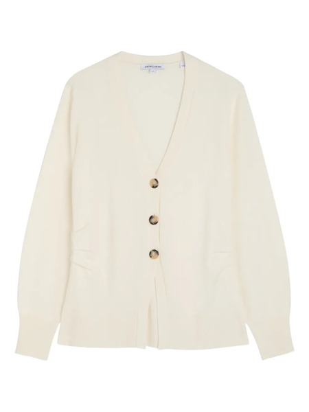  Veronica Beard Buttoned V-neck Cardigan - Neutrals 