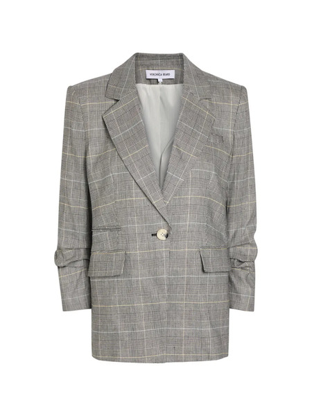  Veronica Beard Check-pattern Blazer - Black 