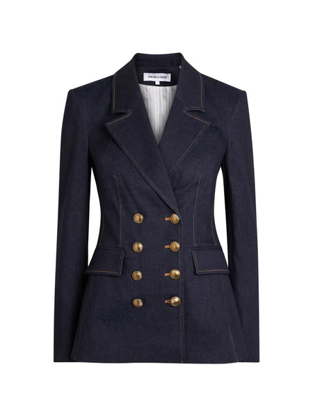  Veronica Beard Claude Dickey Double-breasted Blazer - Blue 