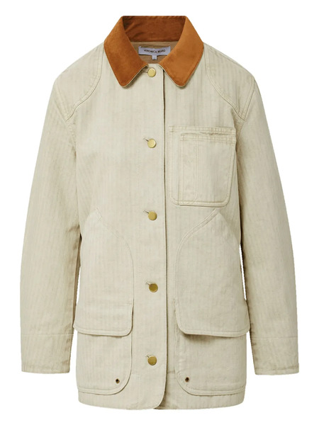  Veronica Beard Corduroy-collar Jacket - Neutrals 