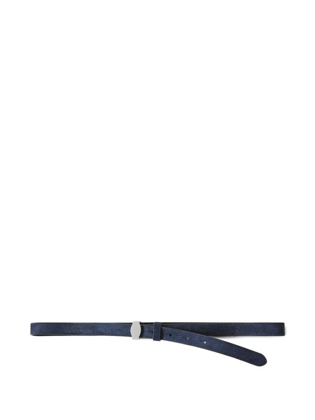  Veronica Beard Dash Suede Belt - Blue 