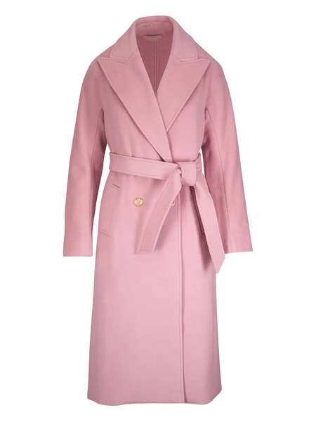  Veronica Beard Della Double-breasted Belted Coat - Pink 