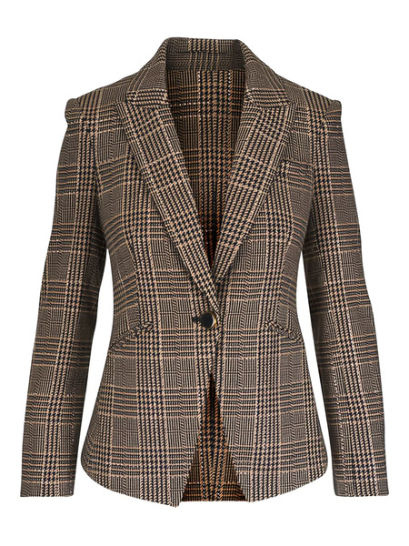  Veronica Beard Kendryn Checked Blazer - Neutrals 