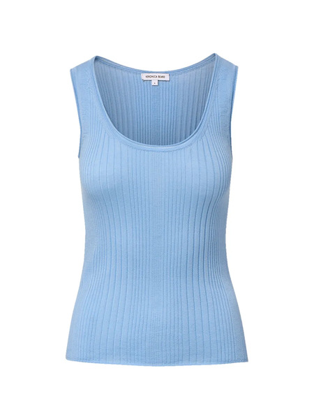  Veronica Beard Knit Tank Top - Blue 