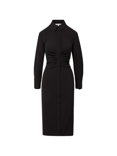  Veronica Beard Loxley Button Midi Dress - Blue 
