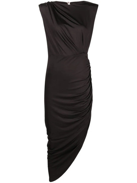  Veronica Beard Merrith Draped Midi Dress - Black 