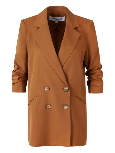  Veronica Beard Rupert Double-breasted Blazer - Orange 