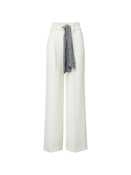  Veronica Beard Tai Palazzo Pants - White 