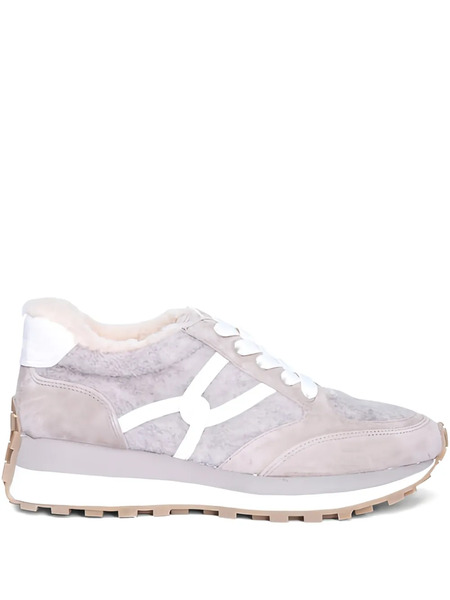  Veronica Beard Valentina Shearling Sneakers - Grey 