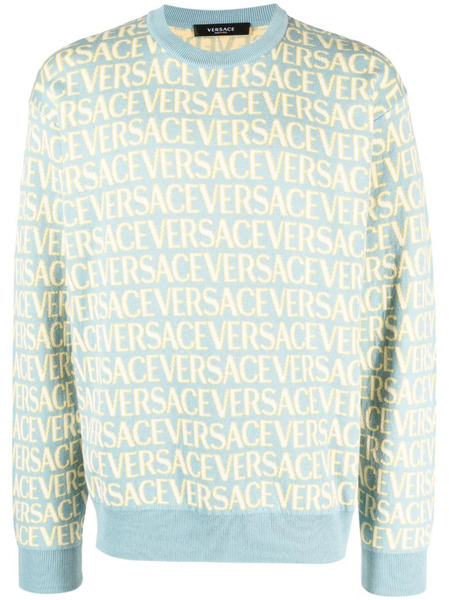  Versace Versace Allover Jumper - Blue 