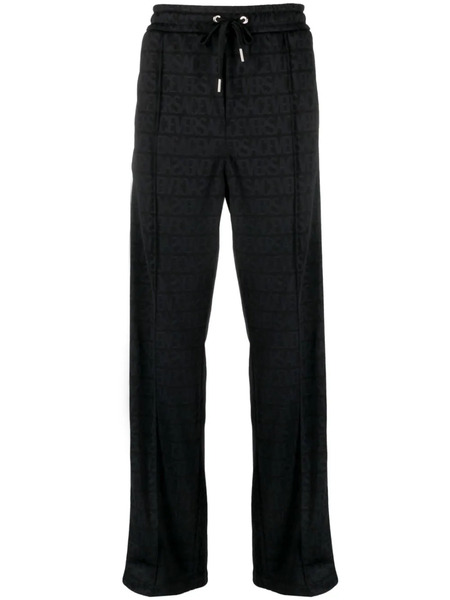  Versace Versace Allover Pattern Track Pants - Black 
