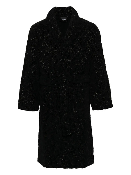  Versace Barocco Bathrobe - Black 