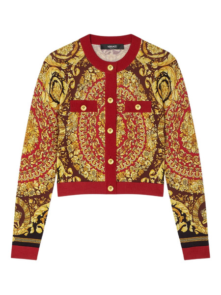  Versace Barocco Cardigan - Red 