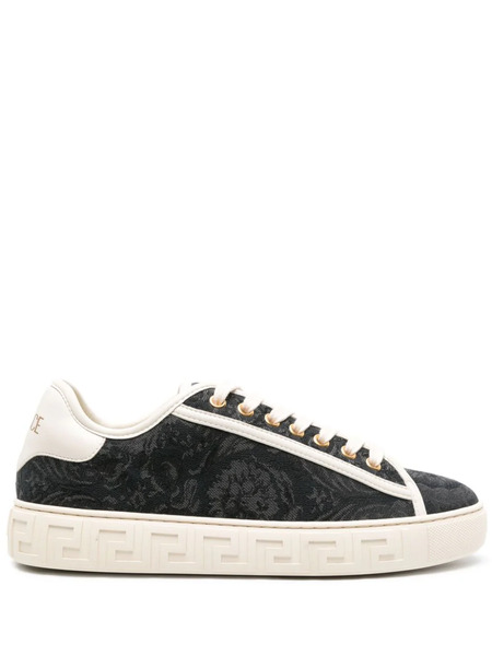  Versace Barocco Greca Sneakers - Black 