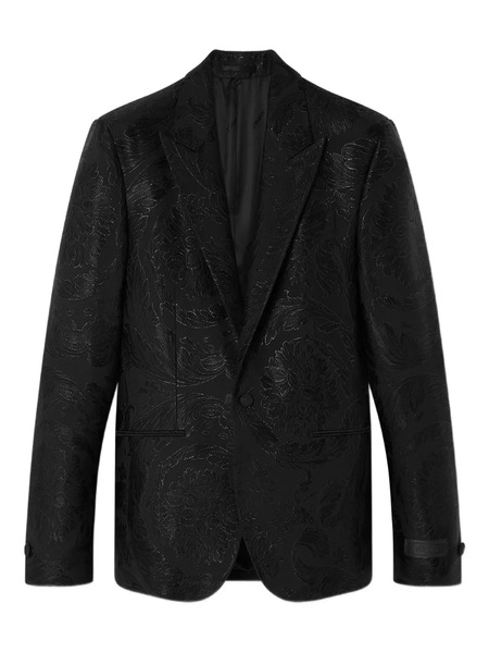  Versace Barocco-jacquard Blazer - Black 