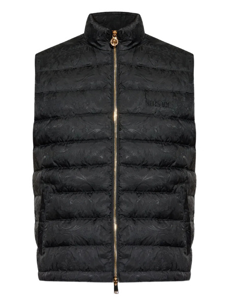  Versace Barocco-jacquard Gilet - Black 
