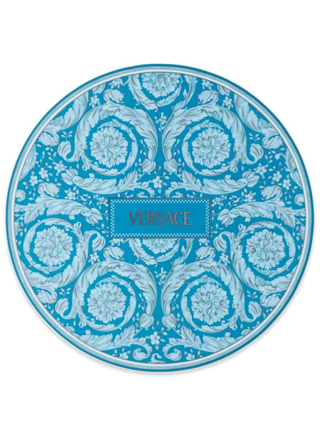  Versace Barocco Plate (33cm) - Blue 