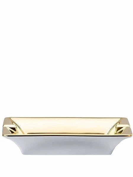  Versace Barocco-print Ashtray - Gold 