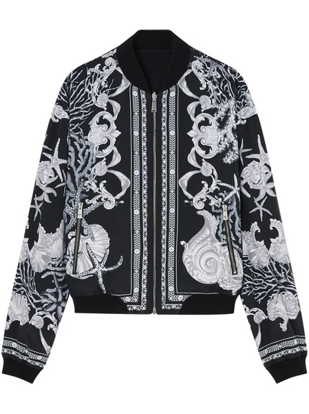  Versace Barocco Sea Reversible Bomber Jacket - Black 