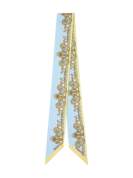  Versace Baroque-print Scarf - Blue 