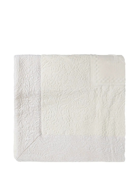  Versace Barroco Embossed Pattern Bath Matt Rug - White 
