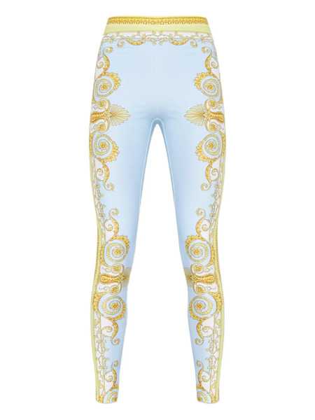  Versace Barroco-printed Trousers - Blue 