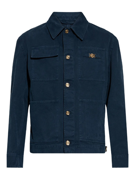  Versace Buttoned Patch Pocket Jacket - Blue 