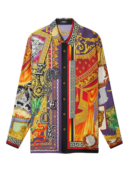  Versace Buttoned Shirt - Purple 