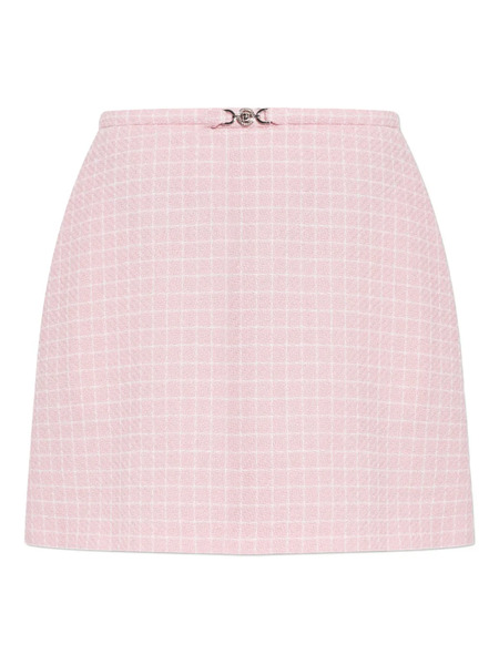  Versace Check-pattern Mini Skirt - Pink 
